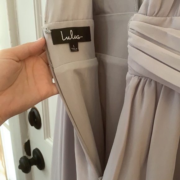 Lulus Heavenly Hues Light Grey Maxi Dress - Picture 5 of 9